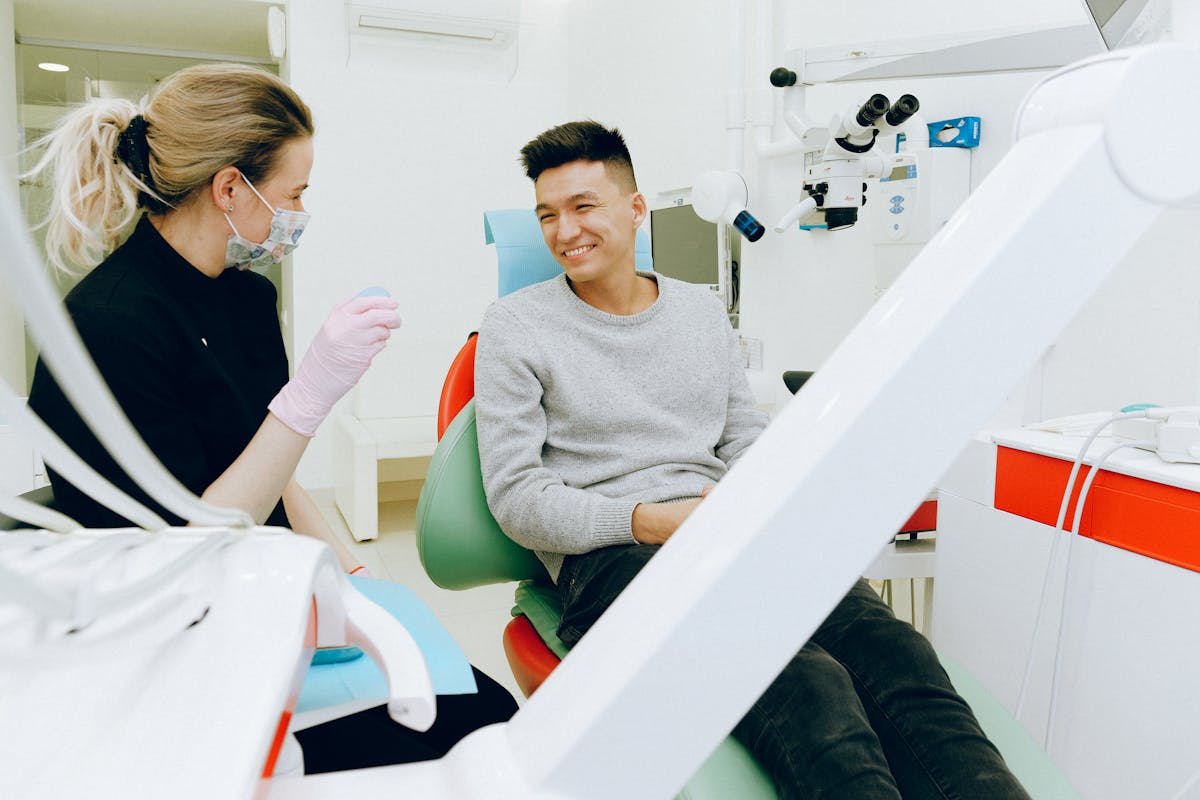 Patient consultation for full arch implant treatment